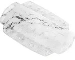 Kleine Wolke Nackenpolster Marble, Anthrazit 32 x 22 cm Nackenpolster