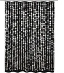 Kleine Wolke Duschvorhang TXT Perla Schwarz 180x200 cm