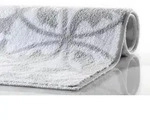 RHOMTUFT Badteppich MAURO weiss/kiesel 70 x 120 cm