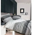 Janine Bettw&auml;sche DAVOS Feinbiber 6481 platin graphit 200x220 cm + 2x80x80 cm