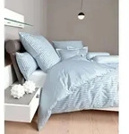 Janine Bettw&auml;sche modernclassic Mako-Satin 3912 perlblau 155x220 cm + 80x80 cm