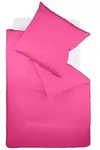 fleuresse Bettw&auml;sche Mako Satin Colours 009100-4512 cassis 155x220 cm + 80x80 cm