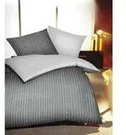 kaeppel Bettw&auml;sche Satin Eternity Combo schiefer 155x220 cm + 80x80 cm