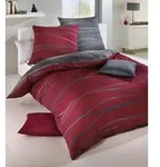 kaeppel Bettw&auml;sche Satin Motion rubin 155x220 cm + 80x80 cm