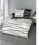 kaeppel Bettw&auml;sche Satin Motion schwarz 155x220 cm + 80x80 cm