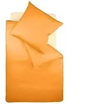 fleuresse Bettw&auml;sche Mako Satin Colours 009100-2046 gold 240x220 cm + 2x80x80 cm