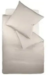 fleuresse Bettw&auml;sche Mako Satin Colours 009100-9042 taupe 155x200 cm + 80x80 cm