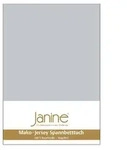 Janine Spannbetttuch Mako-Feinjersey 5007 silber 200x200 cm