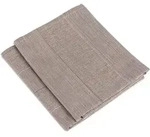 G&ouml;zze Geschirrtuch mit Aufh&auml;ngeschlaufe taupe 50x70 cm, 4er-Pack (2xStreifen,
