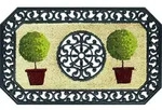 Astra Coco Twin Des. 03 B&auml;ume rund natur / schwarz 45 x 75 cm
