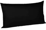 fleuresse Bettw&auml;sche Mako Satin Colours 009100-0941 schwarz Kissenh&uuml;lle 40x80 cm