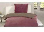 G&ouml;zze Cashmere Wende Bettw&auml;sche beere/taupe Standard Bettbezug 135x200cm