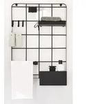 Kleine Wolke Bad Organisation Framework Grid Schwarz M/ 40x54x12 cm
