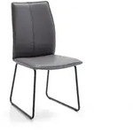 Niehoff Capri Design-Stuhl Gestell schwarz, Bezug Prisma grau