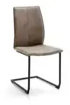 Niehoff Capri Schwingstuhl Gestell schwarz, Bezug Aberdeen stone