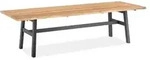 Niehoff Tavo Teak Tisch mit Baumkante 280x95cm, Gestell Aluminium anthrazit