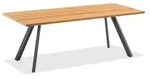 Niehoff Noah Tisch 260x95cm, Stativprofil Aluminium anthrazit, Teak geb&uuml;rstet