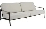 Brafab Lyra 2,5-Sitzer Sofa 193cm, Gestell Edelstahl schwarz, inkl. Polster
