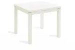 Niehoff Minimax Ausziehtisch Dekor wei&szlig;, 80-140x80cm