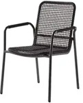 Sieger Ticco Stapelsessel Rope Grau, Aluminium eisengrau