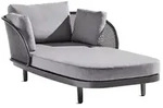 Sieger Samoa Daybed, Aluminium eisengrau-hellgrau 210x117cm inkl. Polster