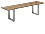 Niehoff Nemo Bank 160cm, Teak recycelt, Gestell Edelstahl