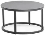 Niehoff Serra Lounge-Tisch rund 60x36cm, Aluminium anthrazit