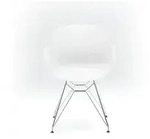 Niehoff Sushi Schalensessel Gestell verchromt, Sitzschale white