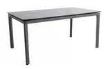 MWH Alutapo Tisch HPL Zement Iron Grey, 160x95cm