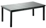 Niehoff Nancy Ausziehtisch 180-240x100cm Tischplatte ES-Glas, Gestell Aluminium