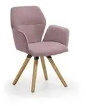 Niehoff Merlot Armlehnstuhl Eiche bianco Venice aubergine