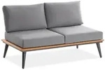 Niehoff Serra 2-Sitzer Sofa inkl. Kissen 147x81cm, Gestell Aluminium anthrazit