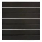 GrojaSolid Grande Premium BPC Steckzaun-Set 180x180cm schwarz co-extrudiert- Rahmen