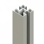 Aluminiumpfosten Typ D Grau 7x7x200 cm