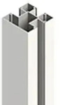 Aluminiumpfosten Typ D 7x7x250 cm