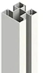 Aluminiumpfosten Typ D 7x7x200 cm