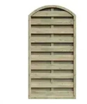 Dichtzaun 90x180-160 kdi gr&uuml;n mit Leimholzbogen 50651