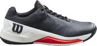 Wilson WRS329440-41-1, Wilson Rush Pro 4.0 Clay/Padel Black/White/Poppy, 41 1/3