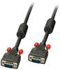 LINDY 36372 - VGA Kabel 15-pol Stecker, 2x Ferrrit, 1,0 m