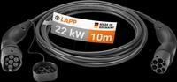 LAPP 64691 - Typ 2 Ladekabel Standard (22kW-32A-3P) 10m, schwarz