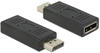 DELOCK 65691 - DisplayPort Adapter, DP 1.2 Stecker auf DP Buchse