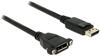 DELOCK 85114 - DisplayPort Kabel Einbau, DP 1.2 Stecker auf DP Buchse, 1 m