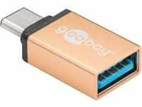 GOOBAY 56622 - USB C Stecker auf USB 3.0 A Buchse, gold