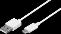 GOOBAY 59126 - Sync- & Ladekabel, USB-A -> USB-C&trade;, 0,5 m, wei&szlig;