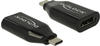 DELOCK 62978 - USB C Stecker auf HDMI 4 K / 60 Hz Buchse, DP-Alt Mode, schwarz