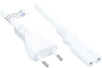 GC P0370-W007 - Euro-Stecker Typ C auf C7 , wei&szlig;, 0,75 mm&sup2;, 0,75 m