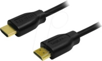 LOGILINK CH0076 - HDMI A Stk. > HDMI A Stk., 4K@30 Hz, schwarz, 0,2 m