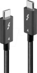 LINDY 31120 - Thunderbolt 4 Kabel, USB C, 40 Gbit/s 1 m