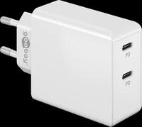 GOOBAY 61758 - USB (PD)-Ladeger&auml;t, 5-20 V, 3 A, 36 W, USB-C, 2-Port, wei&szlig;