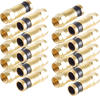 SHVP BS15-300914 - 10x F-Kompressionsstecker gold für Kabel 7,2mm
